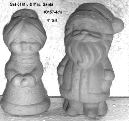 Santa set Mr. and Mrs. #157-4C's