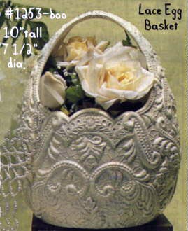 Basket - Lace easter egg