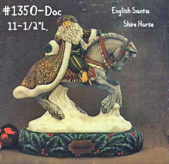 Santa-Horse English/Shire #1350-Doc