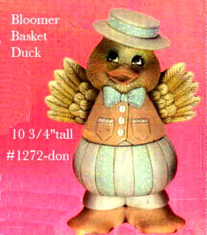 Basket Bloomer Duck with feet
