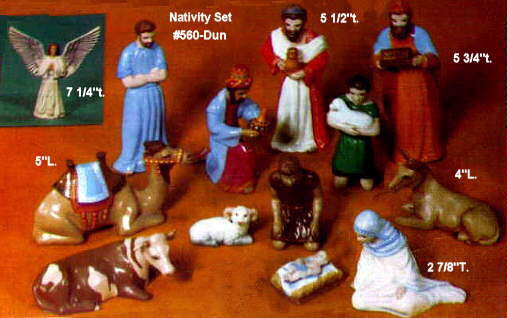Nativity set #560-Dun