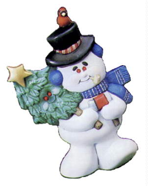 Blinky Snowman w/tree 
