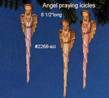 Angel icicles-praying