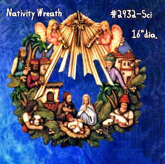  Wreath Nativity #2932-Sci